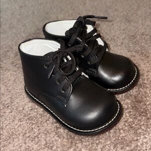 Josmo Walker black baby infant toddler first walker unisex walking shoes